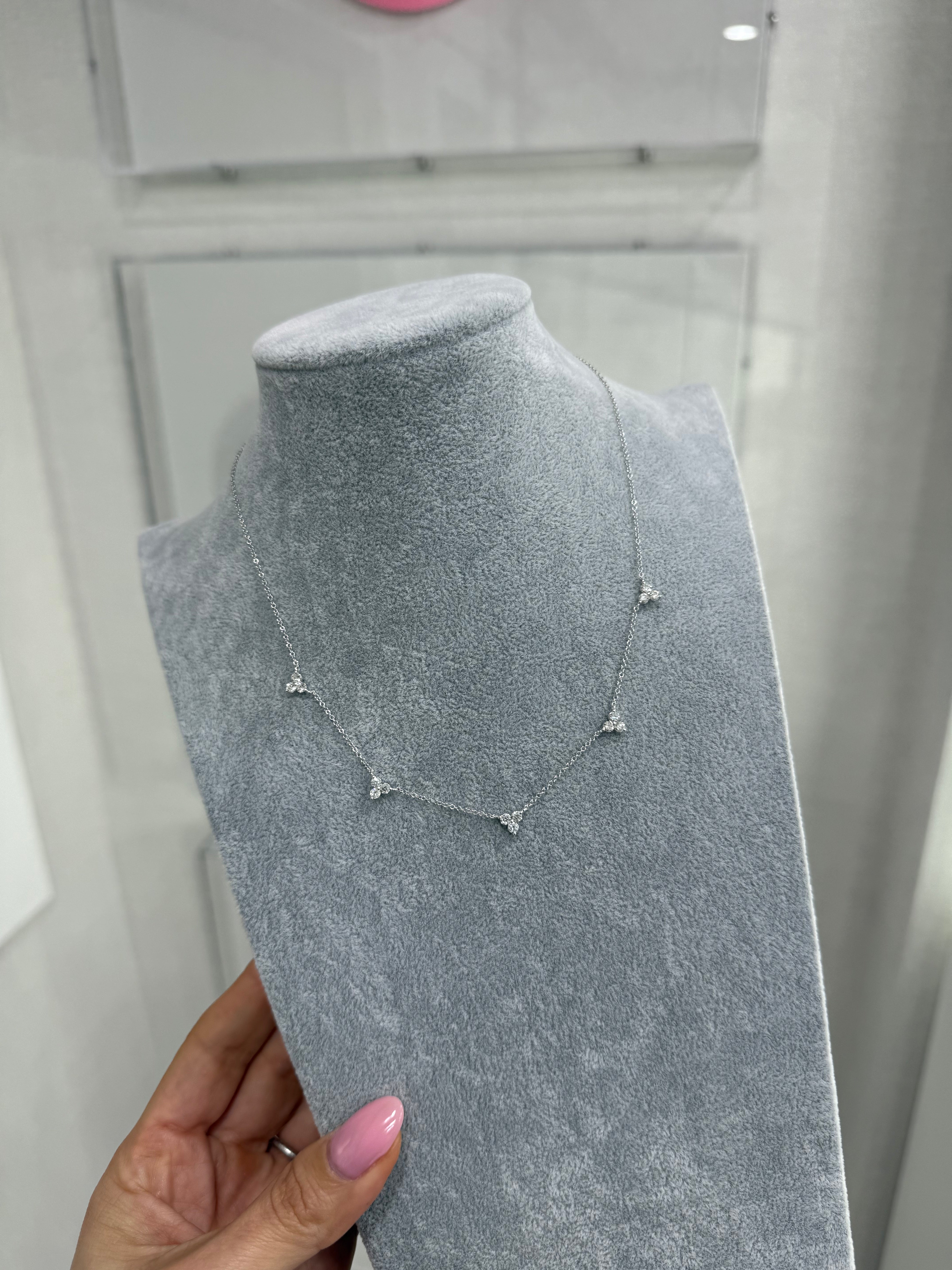 5 Station Trio Necklace