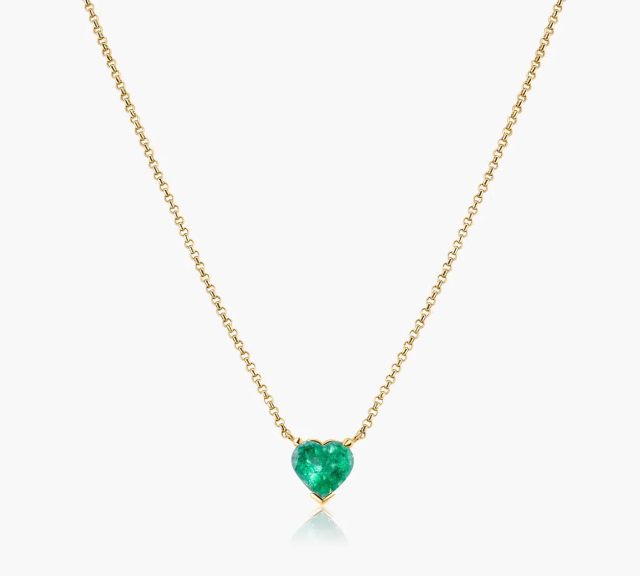 Emerald Heart Necklace