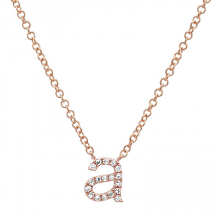 Lowercase Mini Initial Necklace