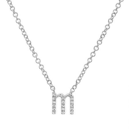 Lowercase Mini Initial Necklace