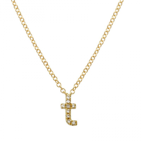 Lowercase Mini Initial Necklace